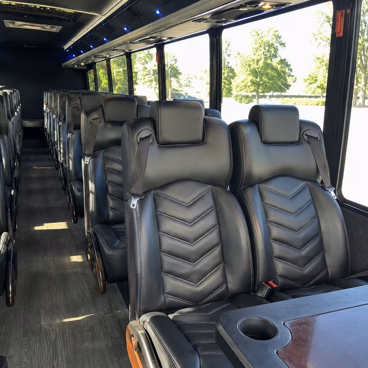 25 passenger minibus interior
