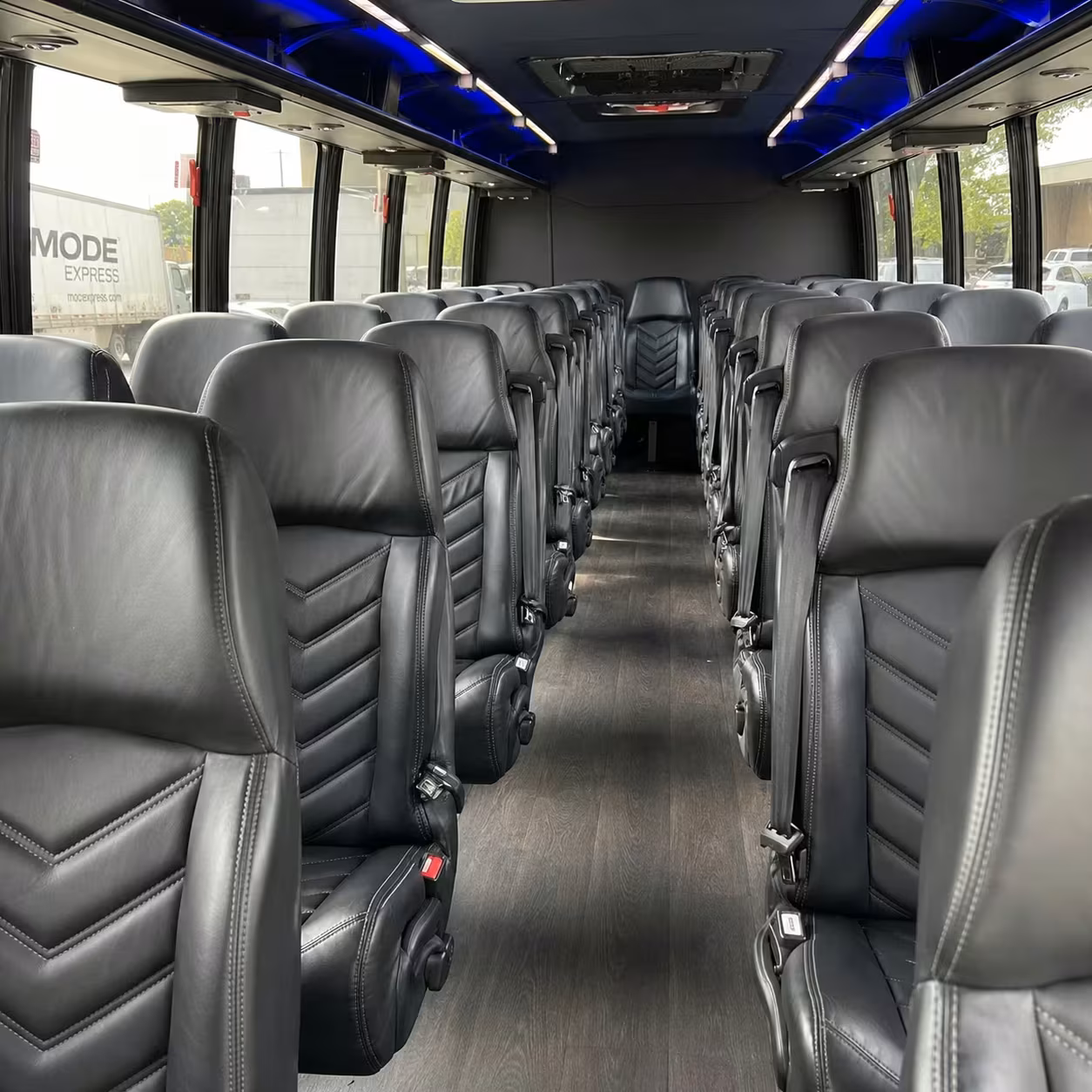 28 passenger minibus inside