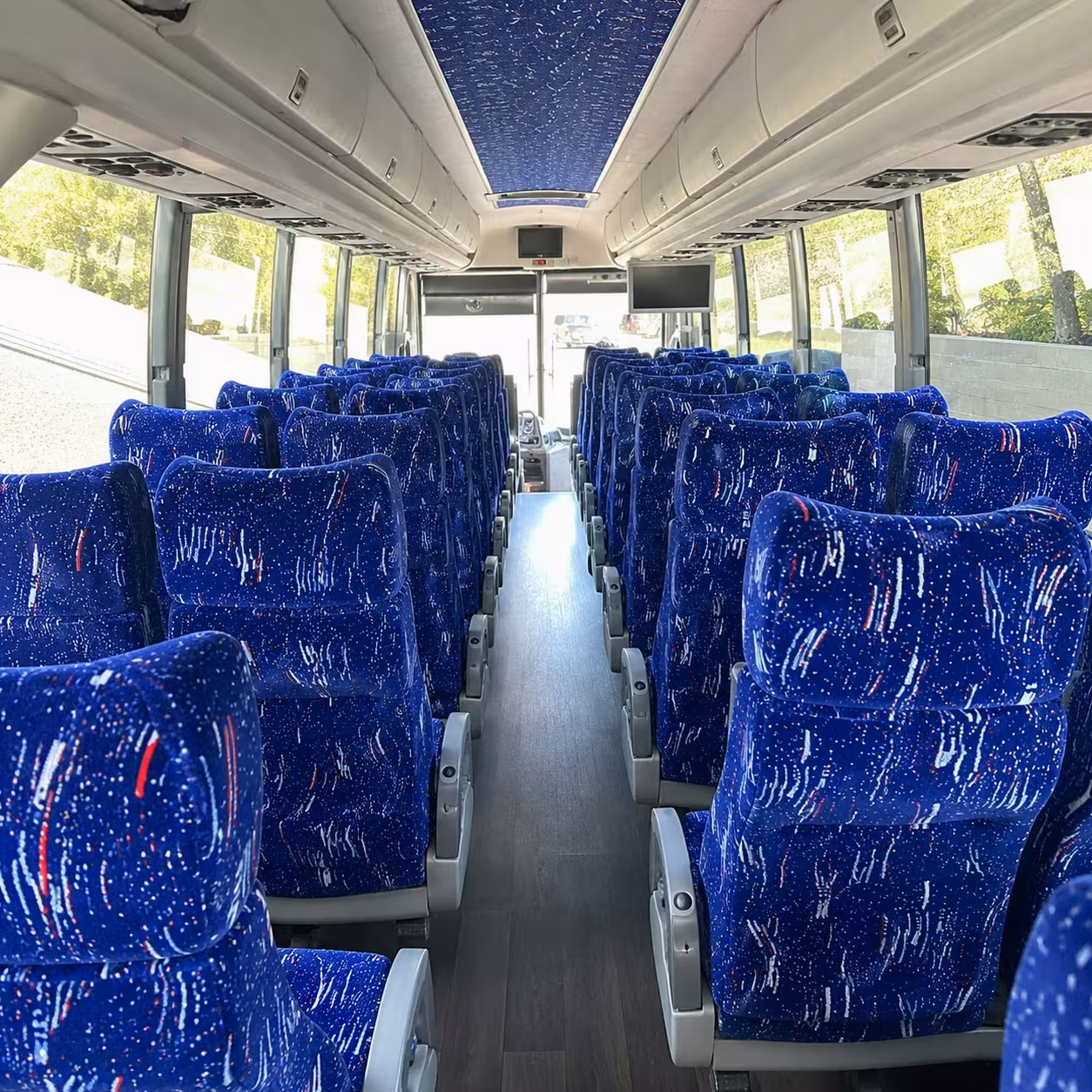 garden grove charter bus interior