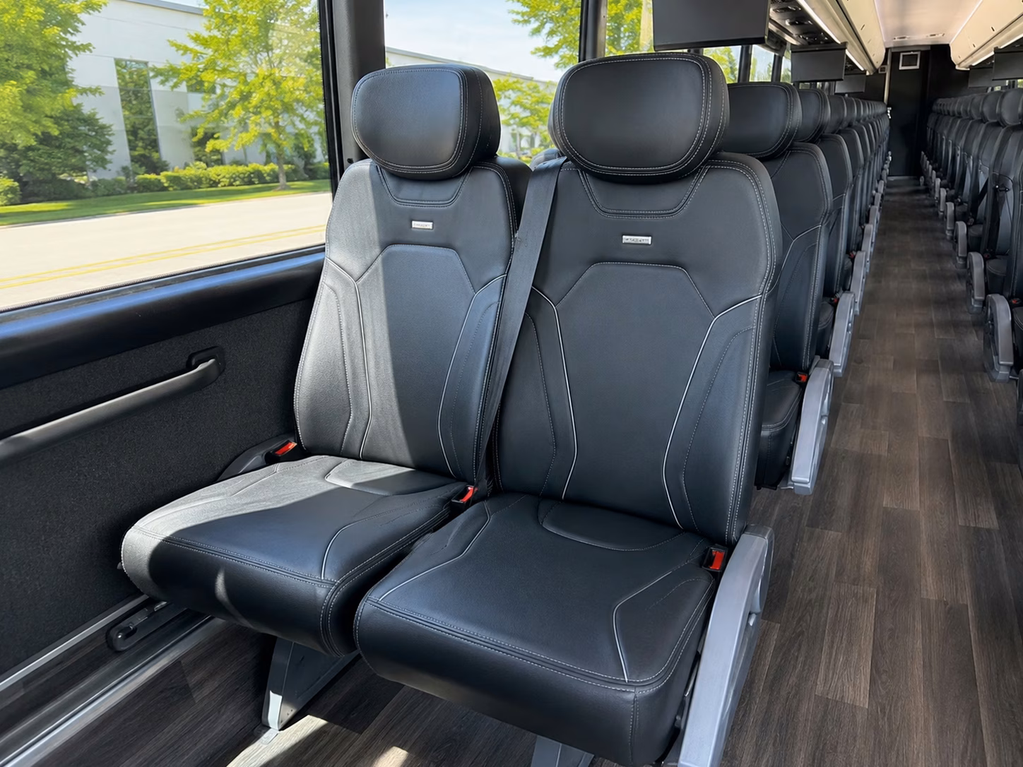 garden grove charter bus rental interior