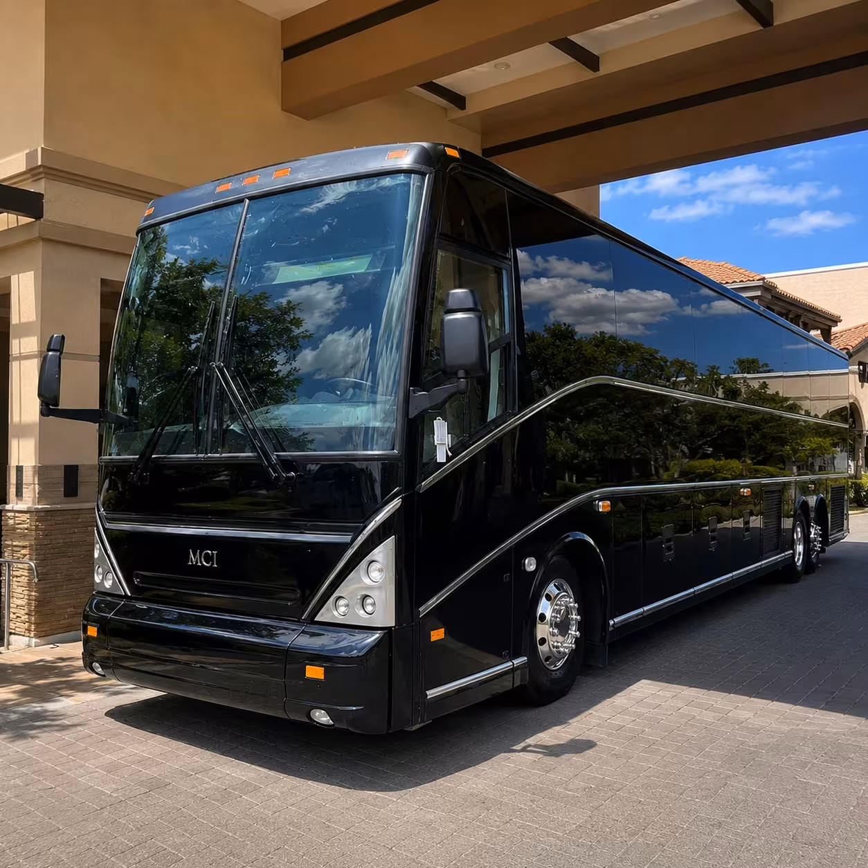 garden grove wedding shuttle buses for ceremonies and receptions