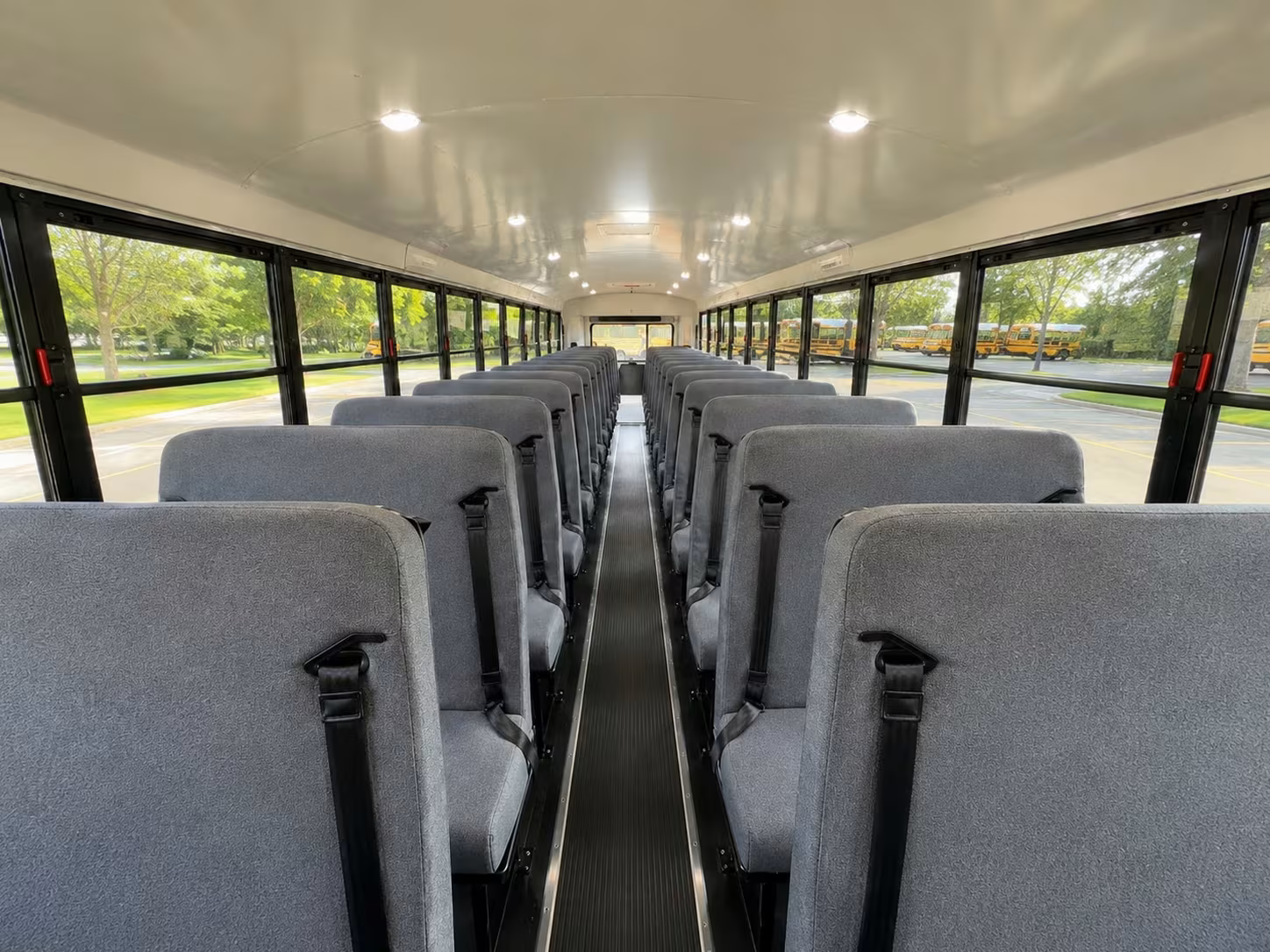 school bus inside
